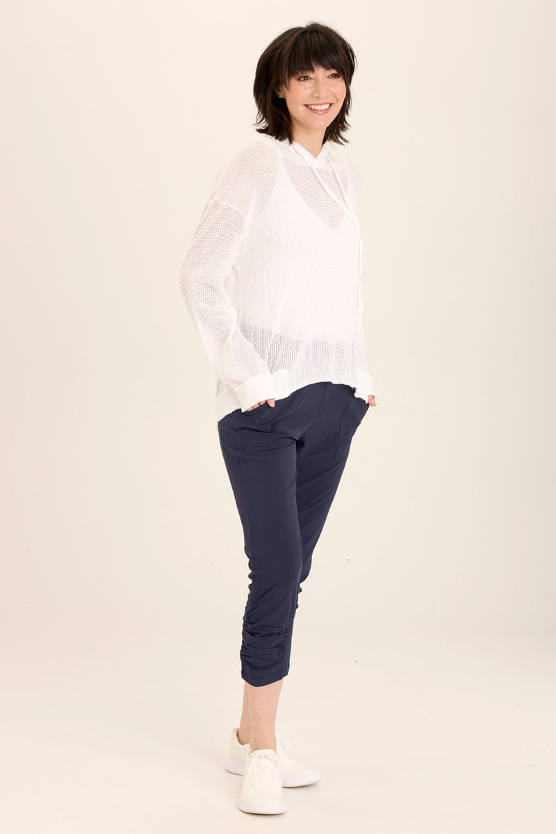Aksana Whisper Stretch Ruched Active Slim Pant