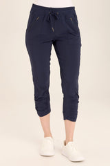 Aksana Whisper Stretch Ruched Active Slim Pant