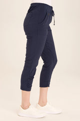 Aksana Whisper Stretch Ruched Active Slim Pant