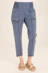 Acker Zipper Slim Crop