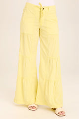 Terraced Wide Leg Pant