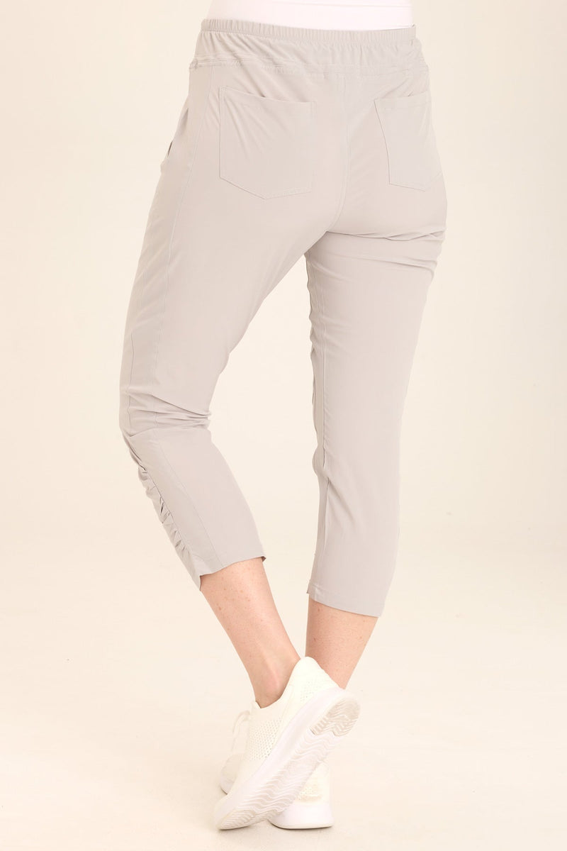 Aksana Whisper Stretch Ruched Active Slim Pant