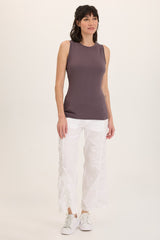 Naola Stretch Poplin Ruched Flare Gaucho