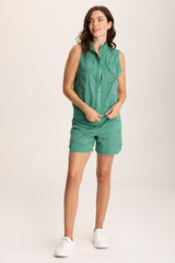 Erna Poplin Multi-Pocket Short
