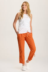 Otish Slim Poplin Crop