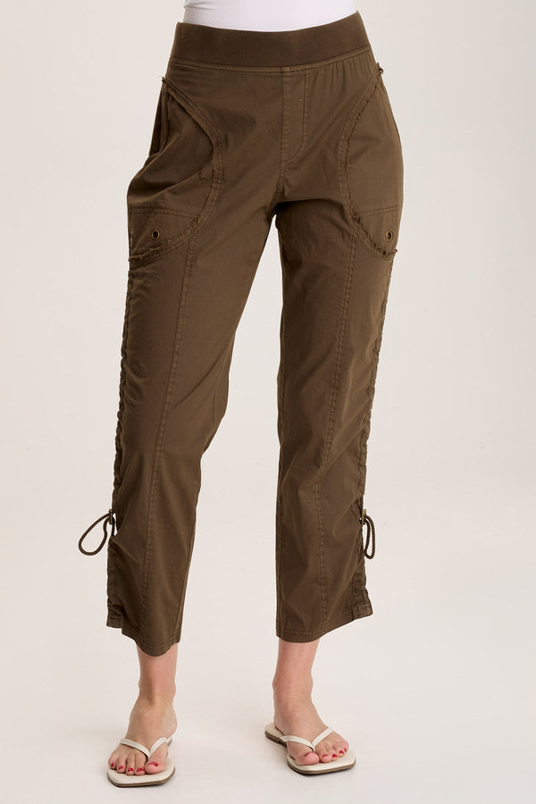 Otish Slim Poplin Crop