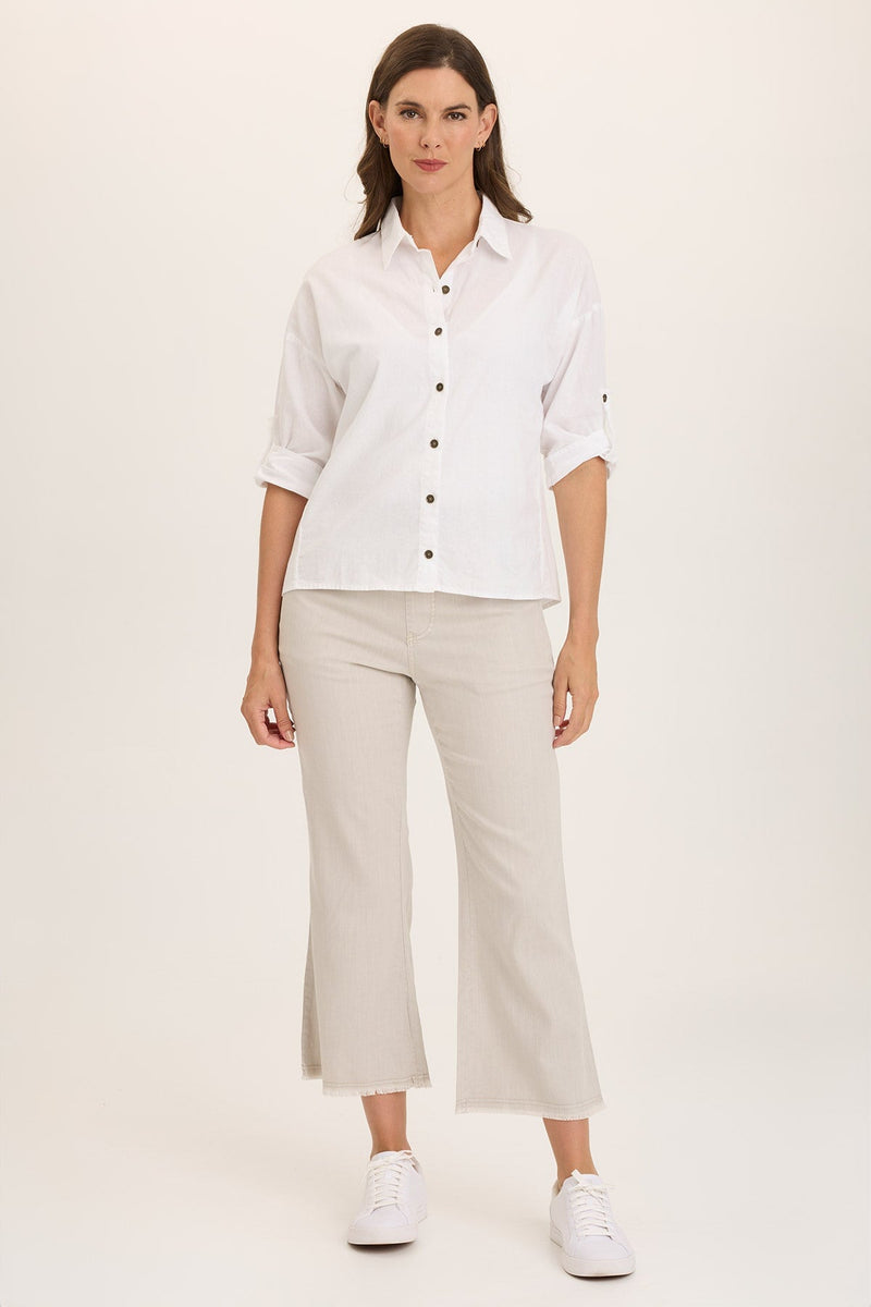 Lorilei Twill Flare Pull-On Pant