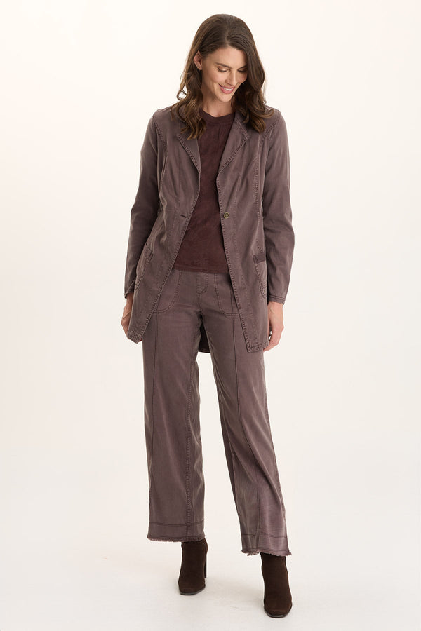 Orn Tencel Pull-On Wide-Leg Pant