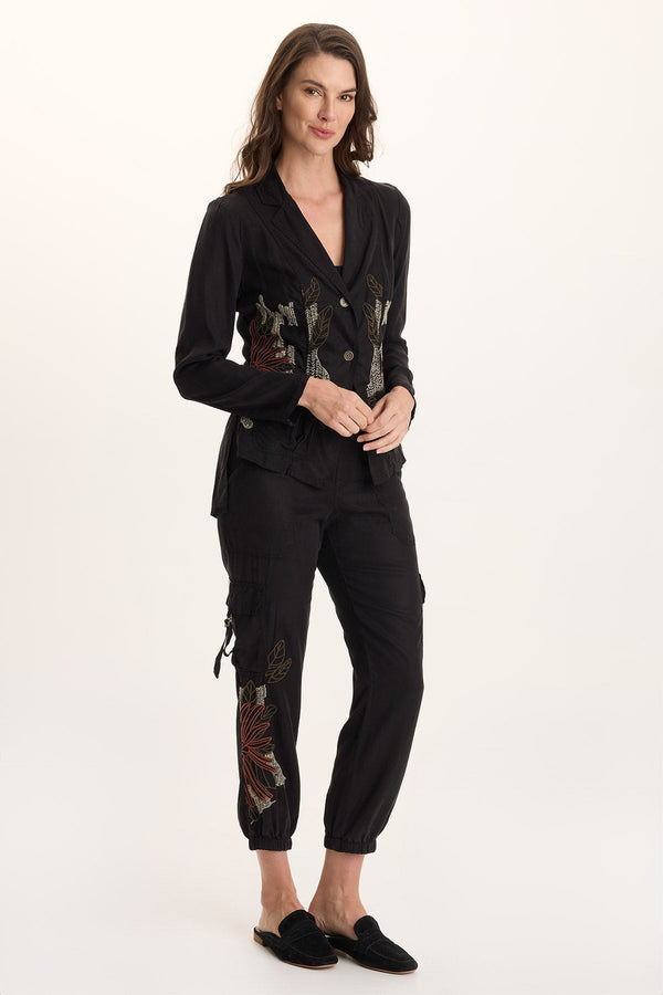 Darri Embroidered Pull-on Soft Twill Jogger