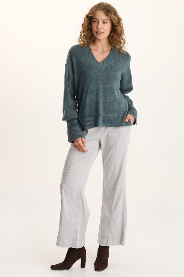 Orn Tencel Pull-On Wide-Leg Pant