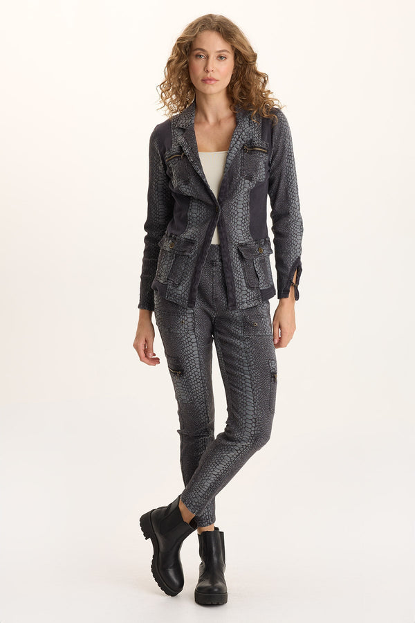 Gamlin Textured Jacquard Elevated Legging
