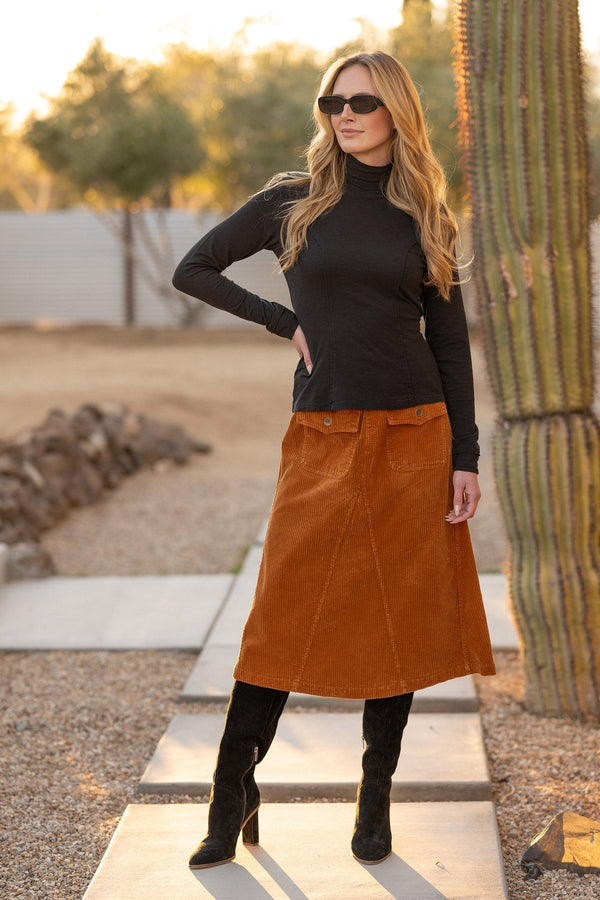 Alto Corduroy Midi Skirt