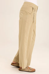 Rebecca Stretch Poplin Pleated Pant