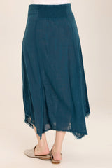 Zuri Gauze Handkerchief Casual Midi Skirt