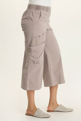 Faulkner Poplin Exaggerated Pocket Crop Pant
