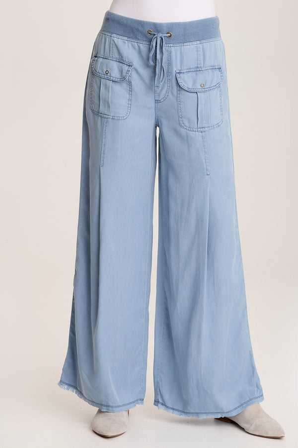Loen Twill Wide Leg Pant