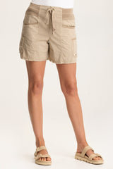 Erna Poplin Multi-Pocket Short