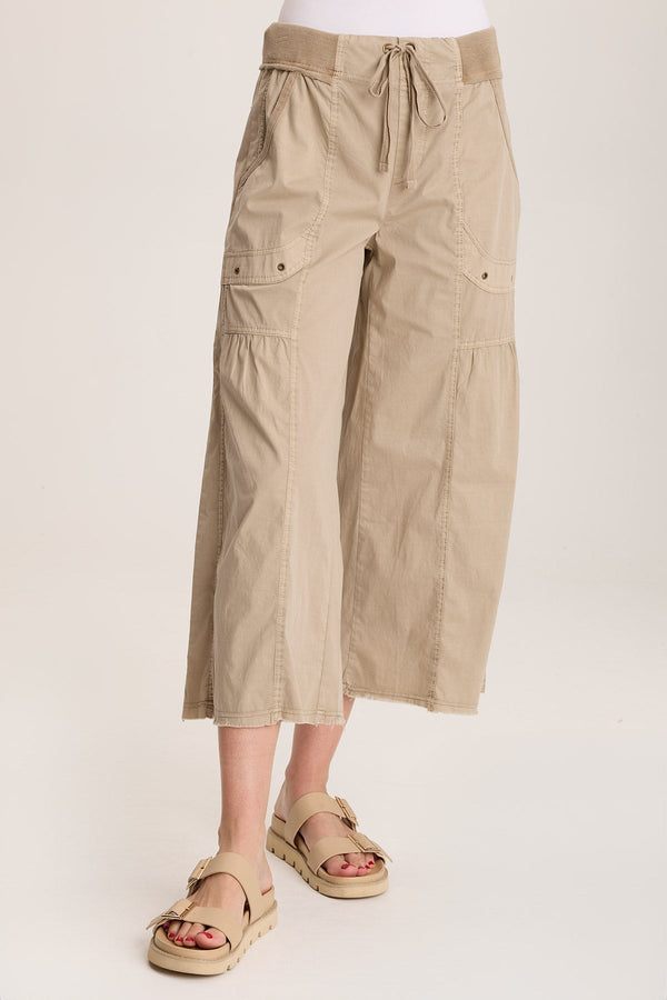 Seaver Poplin Wide Leg Crop Pant