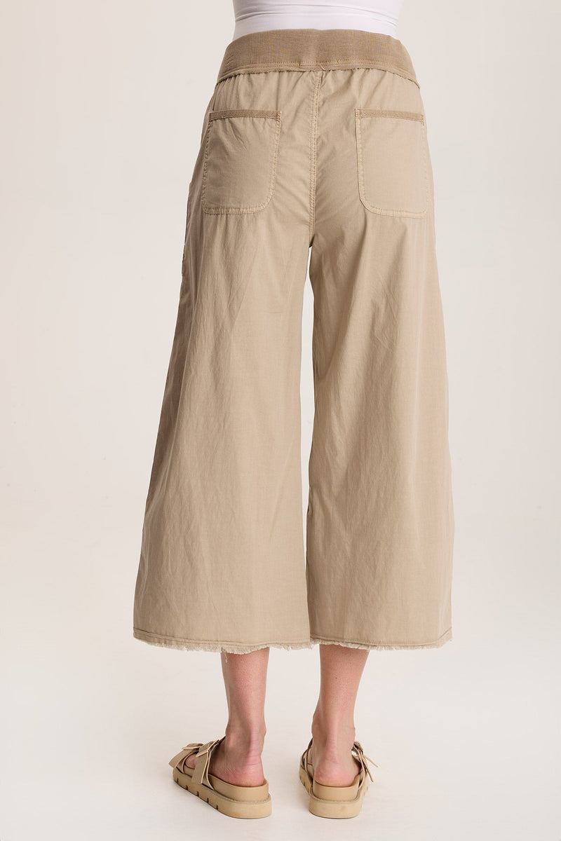 Seaver Poplin Wide Leg Crop Pant