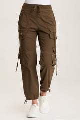 Jillit Poplin Cargo Jogger Crop Pant