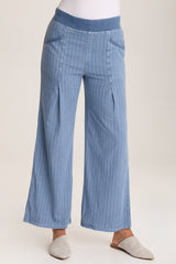 Laughlin Striped Linen Wide Leg Pant