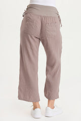 Amica High Waist Linen Cargo Pant