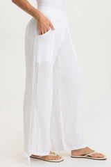 Lenka Gauze Cinched Wide-Leg Pant
