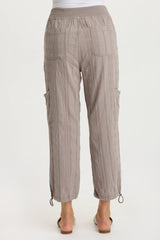 Ryle Textured Gauze Cargo Crop Pant