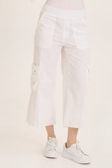 Femke Stretch Poplin Cargo Crop
