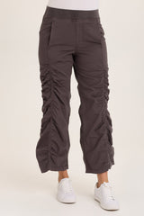 Naola Stretch Poplin Ruched Flare Gaucho