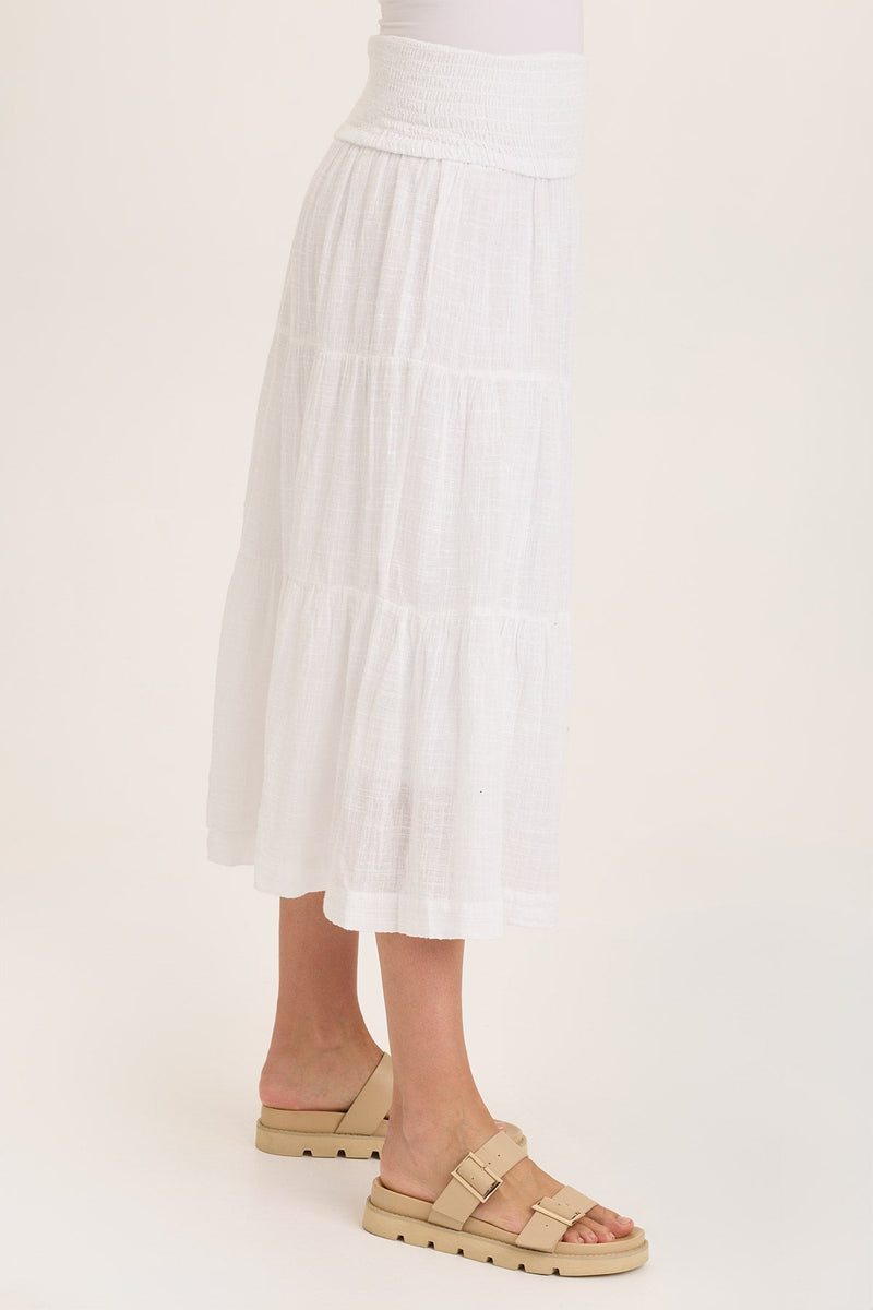 Paigene Gauze Tiered Skirt
