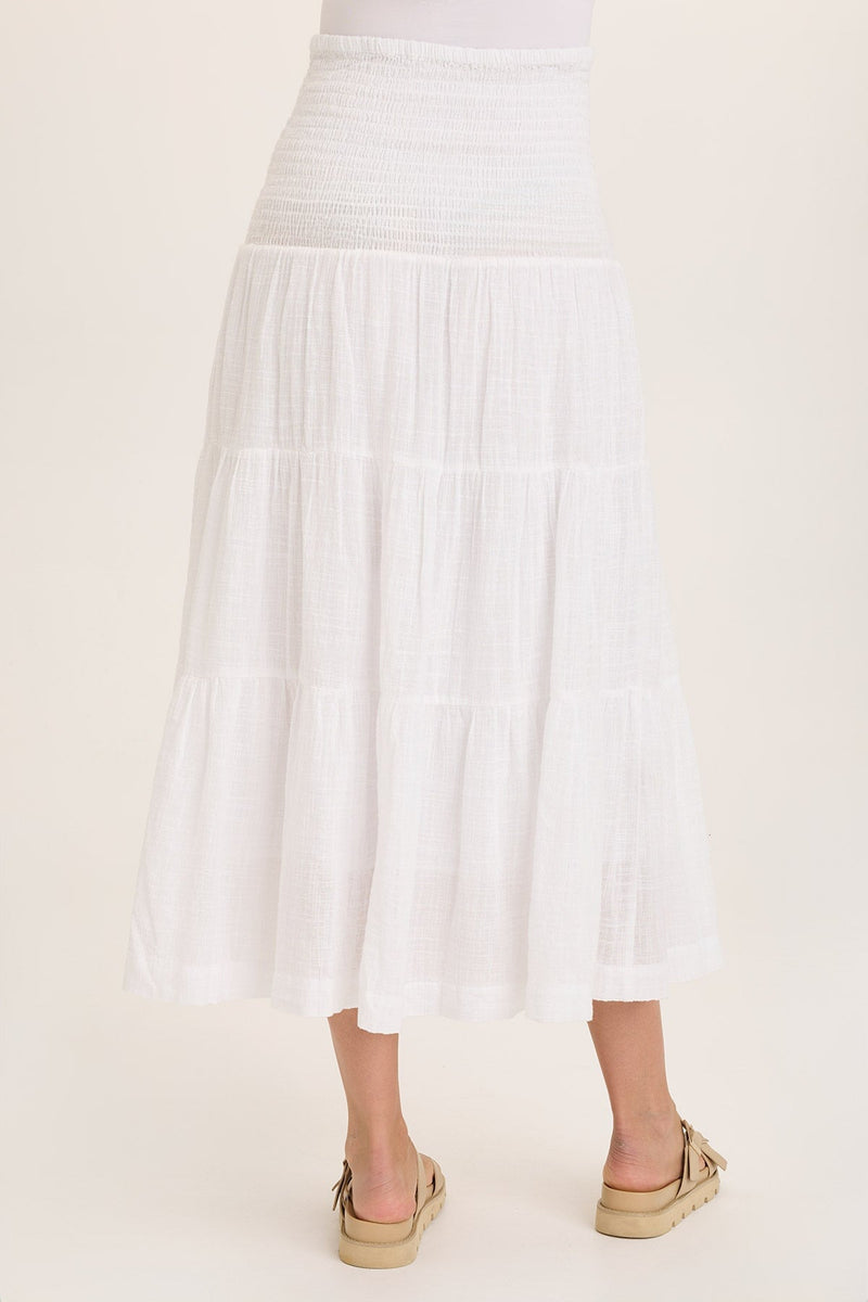 Paigene Gauze Tiered Skirt