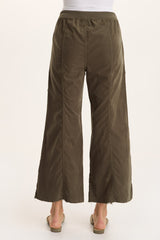 Heta Corduroy Wide-Leg Drawstring Cargo Pant