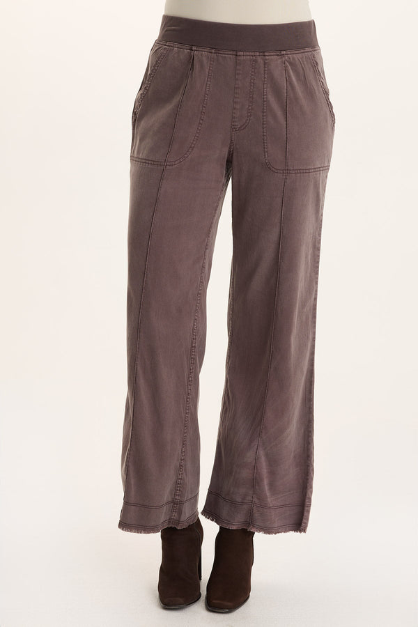 Orn Tencel Pull-On Wide-Leg Pant