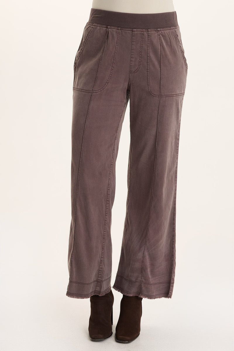 Orn Tencel Pull-On Wide-Leg Pant