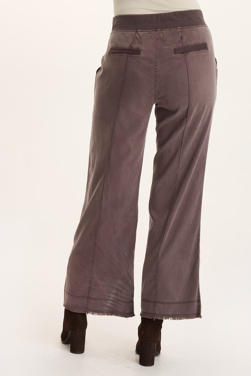 Orn Tencel Pull-On Wide-Leg Pant