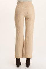 Askell Textured Jacquard Flared Pull-On Pant