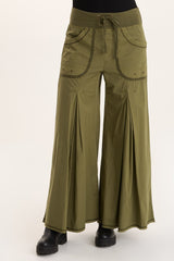 Nevins Soft Volume Wide Leg Drawstring Pant