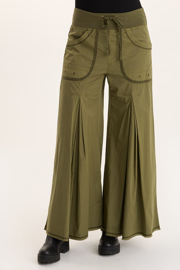 Nevins Soft Volume Wide Leg Drawstring Pant