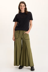 Nevins Soft Volume Wide Leg Drawstring Pant