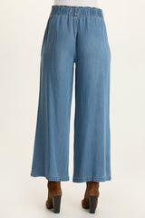 Gaia Soft Denim Wide-Leg Pant