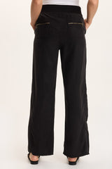 Schyler Soft Twill Wide-Leg Trouser