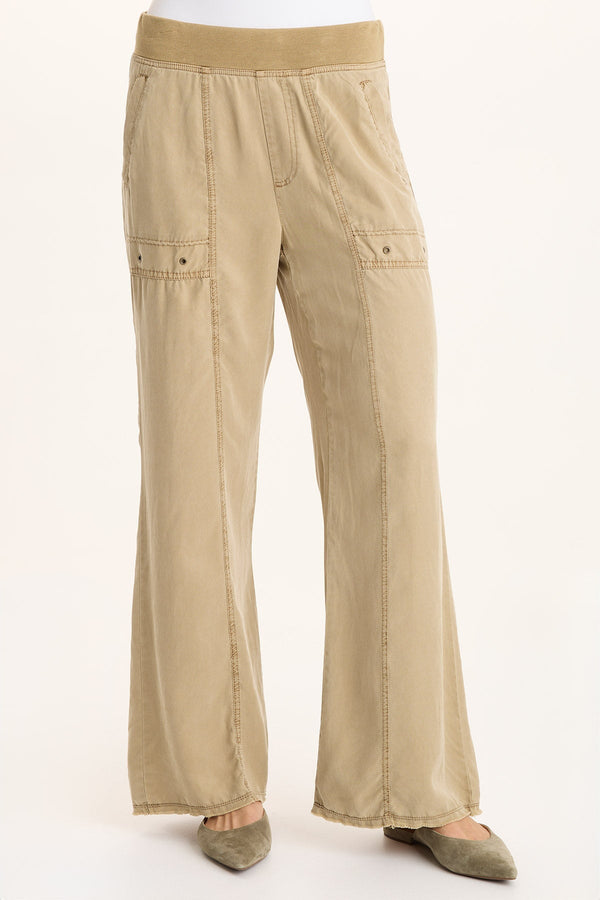Schyler Soft Twill Wide-Leg Trouser