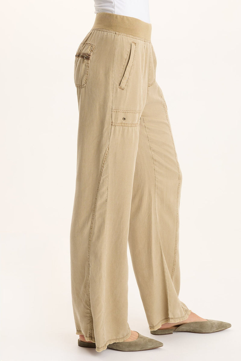 Schyler Soft Twill Wide-Leg Trouser