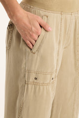 Schyler Soft Twill Wide-Leg Trouser