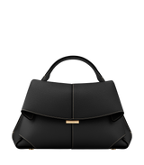 Mokki - Textured Black with Ecru Stitching